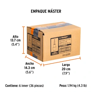 Dado punta torx T-30, cuadro 3/8