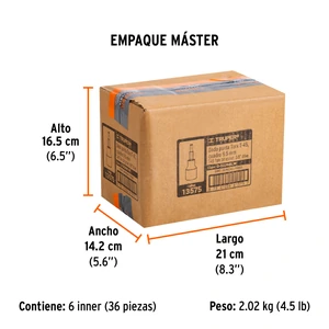 Dado punta torx T-45, cuadro 3/8