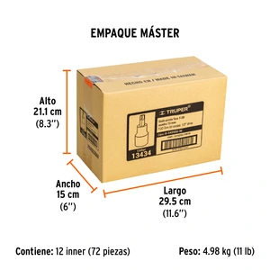 Dado punta torx T-20, cuadro 1/2