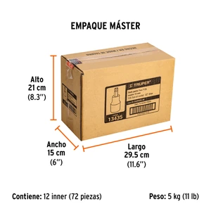 Dado punta torx T-25, cuadro 1/2