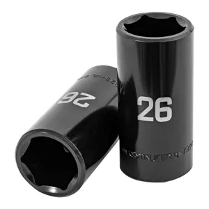 100925 / D-7326-ML Dado largo impacto de 26 mm, 6 puntas, cuadro 1/2