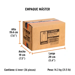 Dado largo impacto de 27 mm, 6 puntas, cuadro 1/2