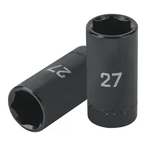 100926 / D-7327-ML Dado largo impacto de 27 mm, 6 puntas, cuadro 1/2