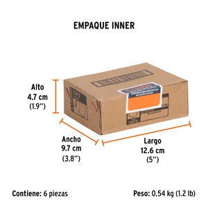 Dado cuadro 1/2