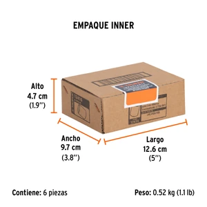 Dado cuadro 1/2