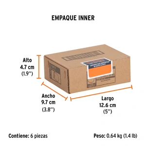 Dado cuadro 1/2