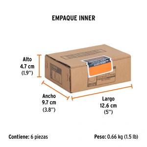 Dado cuadro 1/2