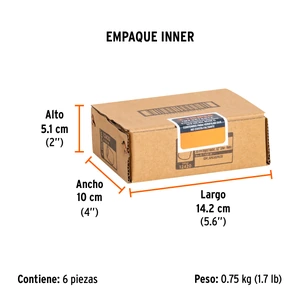 Dado cuadro 1/2