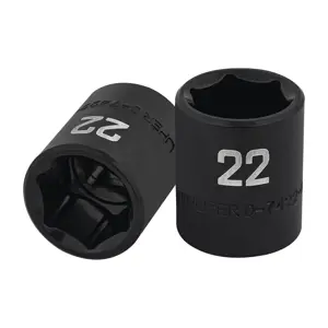 100895 / D-7422-M Dado de impacto de 22 mm, 6 puntas, cuadro 1/2