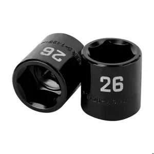 100899 / D-7426-M Dado de impacto de 26 mm, 6 puntas, cuadro 1/2