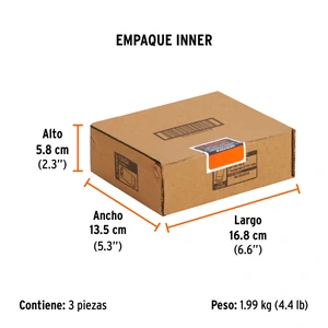 Dado largo de impacto de 1