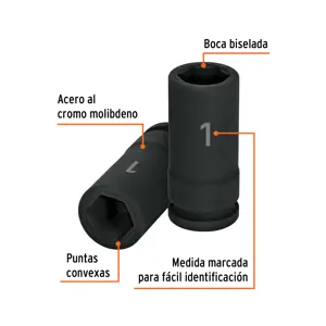 Dado largo de impacto de 1