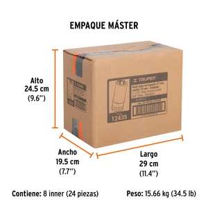 Truper Dado largo de impacto de 1-1/16