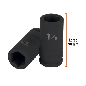 Truper Dado largo de impacto de 1-1/16