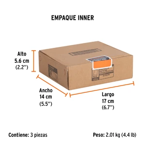 Truper Dado largo de impacto de 1-1/8