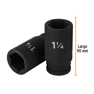 Truper Dado largo de impacto de 1-1/4
