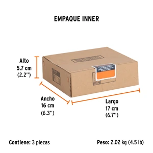 Truper Dado largo de impacto de 1-5/16