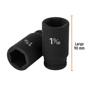Truper Dado largo de impacto de 1-5/16