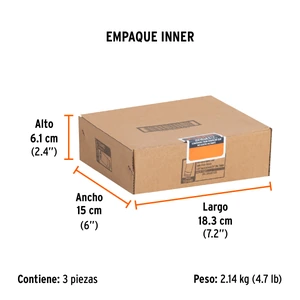 Truper Dado largo de impacto de 1-3/8