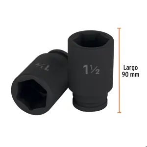 Truper Dado largo de impacto de 1-1/2