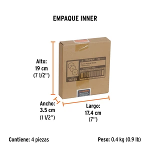 Caja con 3 discos de lija 6