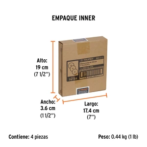 Caja con 3 discos de lija 6