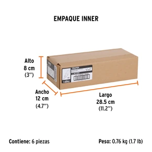 Truper Desarmador plano 1/4 x 4