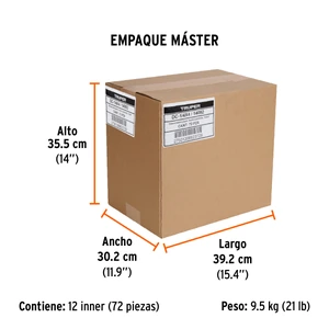 Truper Desarmador plano 1/4 x 4