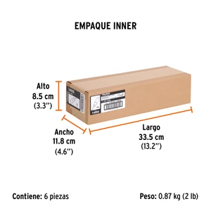 Truper Desarmador plano 1/4 x 6