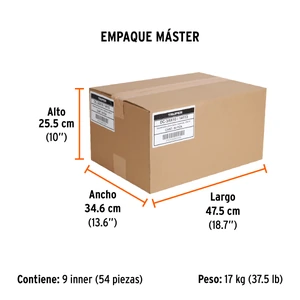 Truper Desarmador plano 3/8 x 10