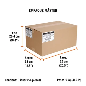 Truper Desarmador plano 3/8 x 12