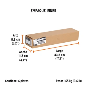 Truper Desarmador plano 3/8 x 8