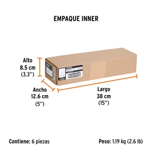 Truper Desarmador plano barra 5/16 x 6