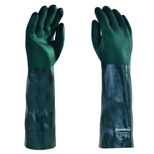 Guante verde con doble inmersión de PVC – 18 pulgadas