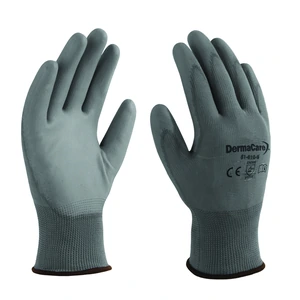 DERMACARE-51-610-9 / 51-610-9 Guante industrial de nylon gris con palma de poliuretano - Talla 9