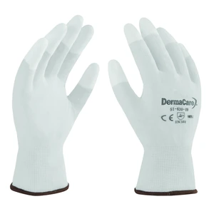 DERMACARE-51-630-8 / 51-630-8 Guante Nylon Blanco con Poliuretano en dedos - Talla 8