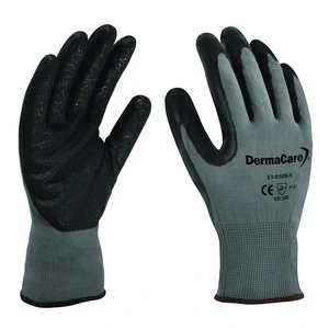 Guante nylon gris con nitrilo espumado - Talla