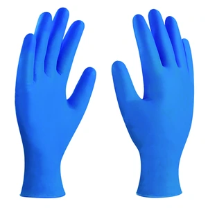 DERMACARE-67-600-L / 67-600-L Guante de nitrilo azul desechable – caja (50 pares) - Talla L