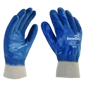 Guante textil de seguridad industrial, recubierto con nitrilo extra pesado - Talla