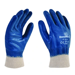 DERMACARE-87-402-9 / 87-402-9 Guante de algodón con nitrilo en dorso y palma - Talla 9