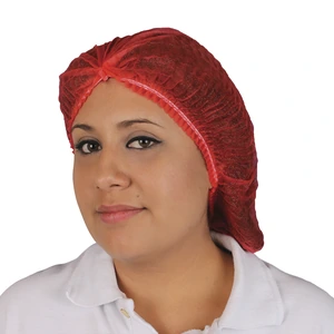 DERMACARE-RD-CP01 / RD-CP01 Cofia plisada roja