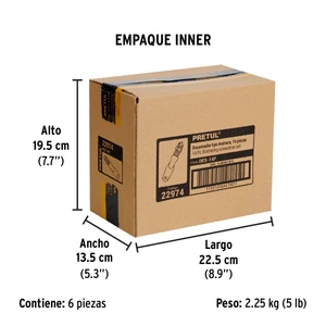 Desarmador tipo matraca con 6 puntas y 7 dados, Pretul