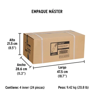 Desarmador tipo matraca con 6 puntas y 7 dados, Pretul
