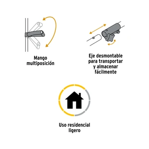 Desbrozadora eléctrica 300 W mango 