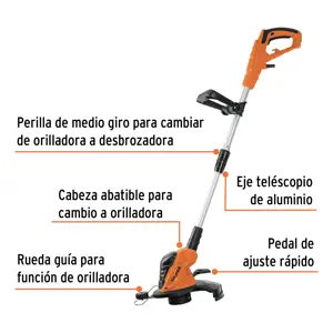 Desbrozadora eléctrica 550 W mango 