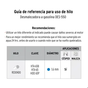 Desbrozadora eléctrica 550 W mango 