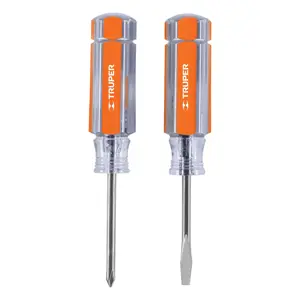 14199 / DES-MINI-2 Dúo de mini desarmadores mango de acetato, Truper