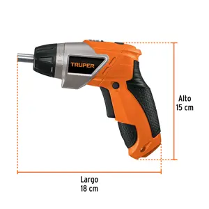 Destornillador inal. 3.6V, 2 posiciones, TRUPER PRO