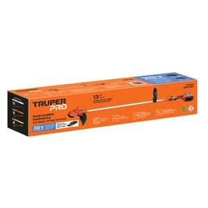 Desbrozadora inalámbrica 40V, 2 baterías 2Ah,1 carg.dual,PRO