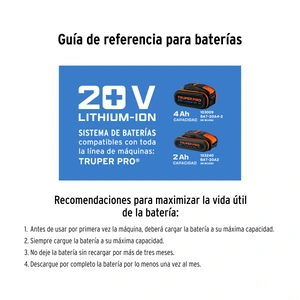 Desbrozadora inalámbrica 40V, sin accesorios, TRUPER PRO